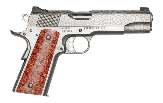 Kimber 1911 Sienna, .45 ACP, 5.00" Barrel, Stainless Engraved Damascus Inspired Finish 