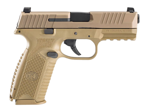 FN 509M, 9MM Luger, 4.00" Barrel, 15+1 Rds, Picatinny Rail, Flat Dark Earth 