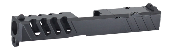 JE Machine JE Mako Slide, Glock 19 Gen1-3, Black Nitride 