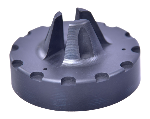 LMT R-EC556RFH, 5.56 End Cap for Max Flash Red, Matte Black Finish 