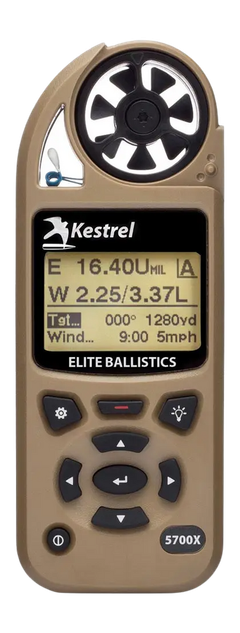 Kestrel 5700X Elite Ballistics Weather Meter, Tan Finish 
