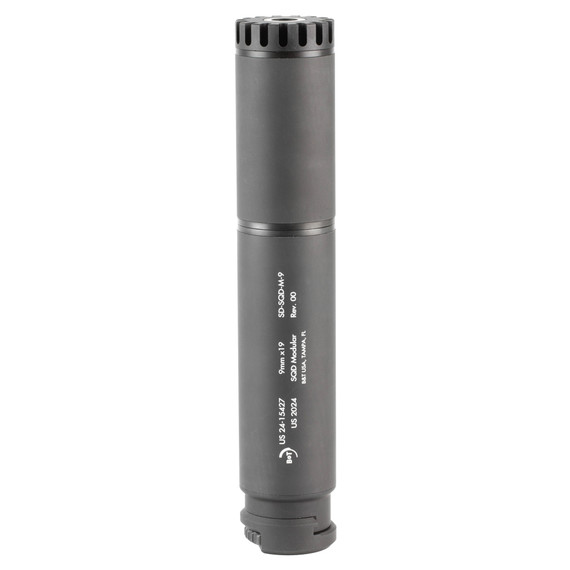 B&T SQD 9MM Modular Suppressor, Super Quick Disconnect, Gray - 840225716320 