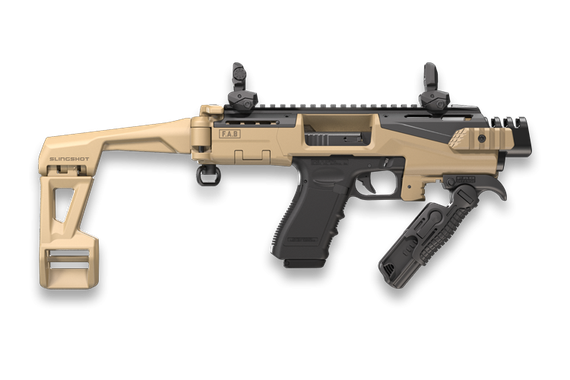 FAB Defense KPOS Scout SL Advanced Glock 17/19 Conversion Kit w/ Slingshot Brace, Flat Dark Earth 