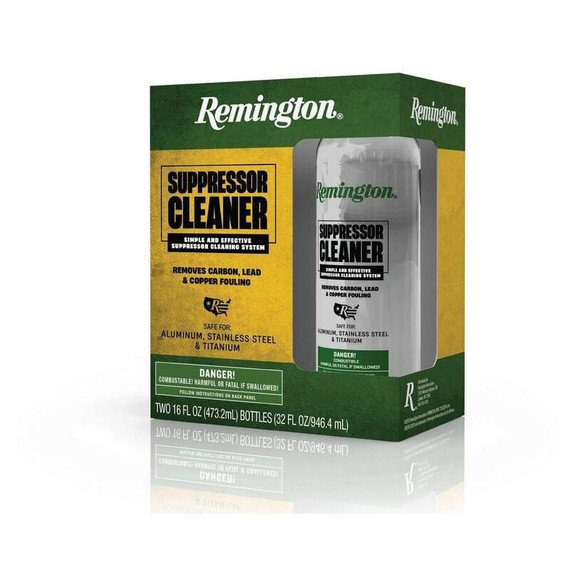 Remington Suppressor Cleaning Fluid, Two 16 oz Bottles 
