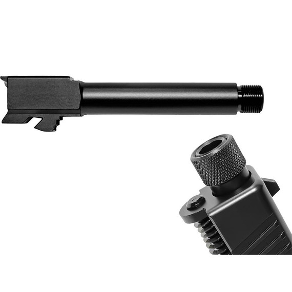 Combat Armory Glock 19, Match Grade Threaded Barrel, Black 