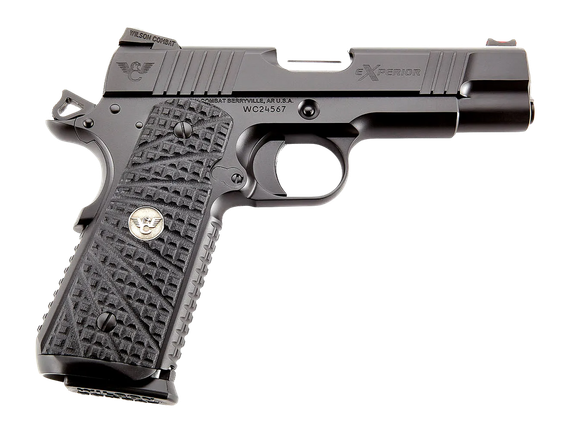 Wilson Combat Experior Commander, 9MM, 4.25" Barrel, 15 Rds, Manual Safety, Black 