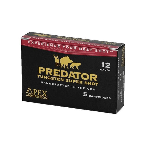Apex Ammunition Predator TSS 12 Gauge 3-1/2" 2 oz #2 Shot, 5 Rounds 