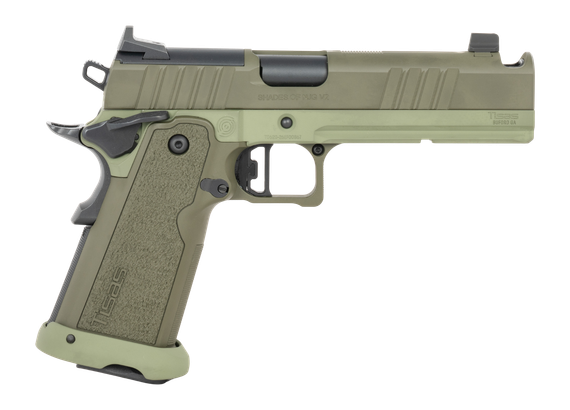 Tisas Duty 9, 9MM, 5.00" Barrel, 17 Rds, Green 