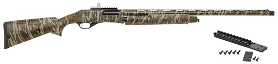Charles Daly 335 Pump Field Maxi-Mag, 12 GA, 24.00" Barrel, 4 Rds, Fiber Optic Sights, Mossy Oak Bottomland 