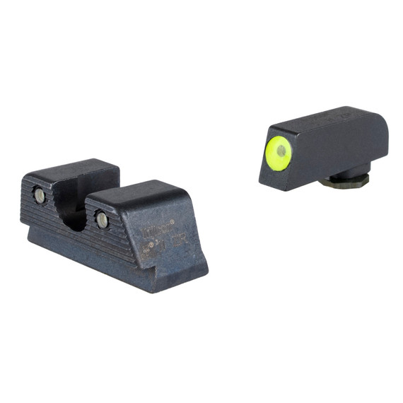 Trijicon HD Night Sights, Fits Glock 42/43/43X/43X MOS/48/48 MOS, Green Tritium Yellow Front, Black Rear 