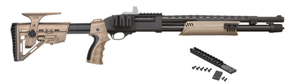 Chiappa Firearms Honcho Tarantula, 12 GAUGE, 19.00" Barrel, 7 Rds, Folding Stock, Black / Flat Dark Earth 