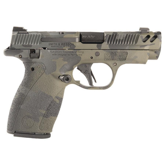 Smith & Wesson Performance Center Bodyguard 2.0 Carry Comp, .380 AUTO, 3.10" Ported Barrel, 12 Rds, Night Sights, Black Multicam Finish 