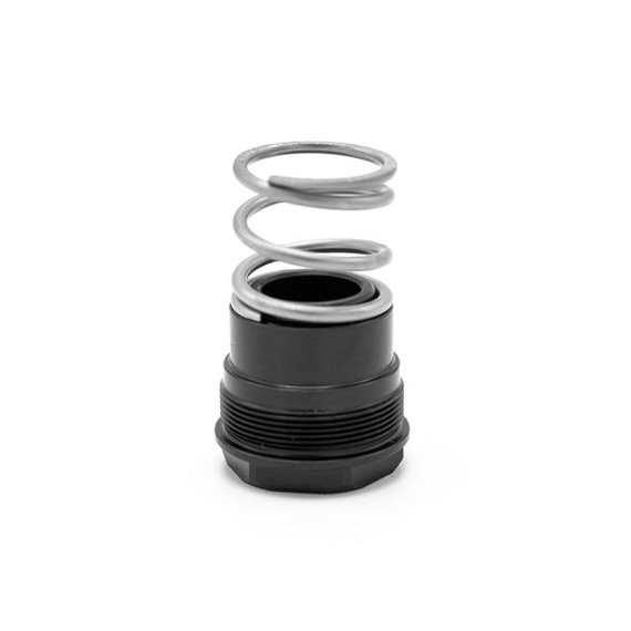 HUXWRX 3-Lug Housing Adapter 45, Tri-Lug Muzzle Device Mount, Black 