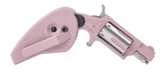 North American Arms Rose, 22 LR, 1.13" Barrel, 5 Rds, Pink Champagne Cerakote/Stainless 