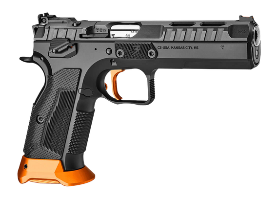 CZ TS 3 Orange, 9MM, 5.20" Barrel, 20 Rds, Optic Ready, Black 