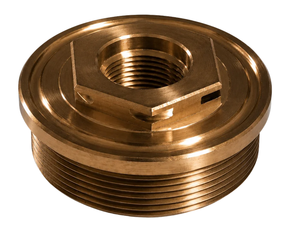TMP HUB24 Direct Thread Hub, 5/8 x 24 Thread Pattern, Heat Treated Titanium 