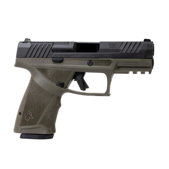 Taurus TX9 Compact, 9MM, 4.00" Barrel, 15 Rds, Optic Ready, Olive Drab Green and Black 