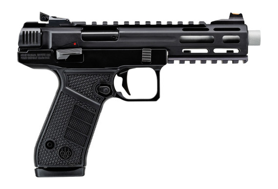 Beretta B22 Jaguar Tac Metal, 22 LR, 5.25" Barrel, 10 Rds, Threaded Barrel, Black 