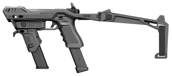 Recover Tactical 2021 SLX MG45, Stabilizing Brace, Black 