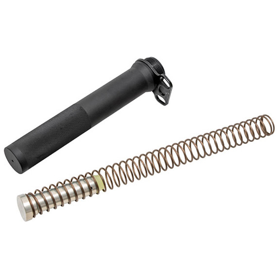 CMMG Pistol Receiver Buffer Kit, Ambidextrous Sling End Plate, Black Finish - 815835017099 