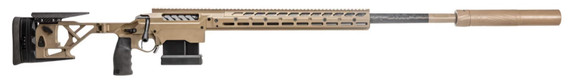 Seekins Precision Havak SIC, 338 NORMA MAGNUM, 26.00" Threaded Barrel, 3 Rds, Folding Stock, Flat Dark Earth 
