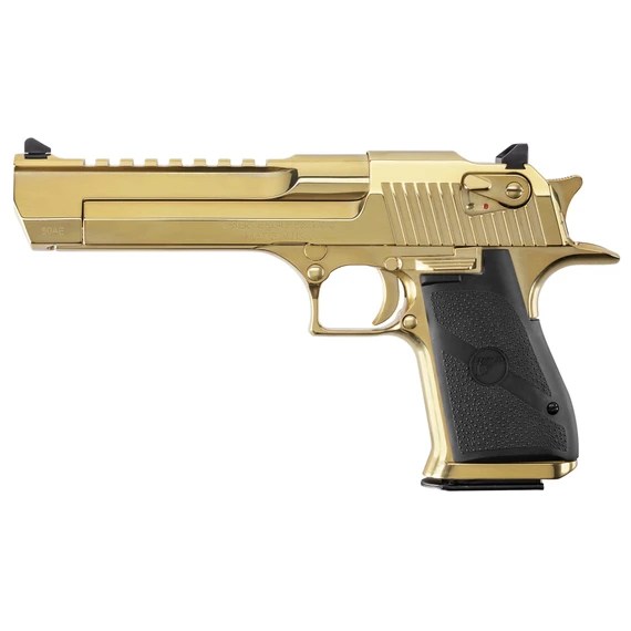 Magnum Research Desert Eagle Mark XIX, 50 AE, 6.00" Barrel, 7 Rds, Optic Ready, Gold Zirconium Nitride 