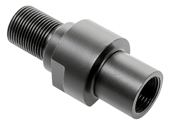 CMMG 57DA53A Thread Adapter, 223 Rem/5.56 NATO, Black Steel, 1/2"-28 tpi - 815835017112 
