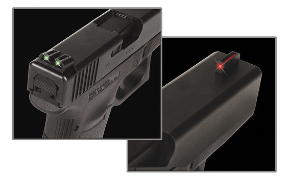 Truglo TG131S1 Fiber-Optic Sight Set, Red/Green, Fortress Finish 