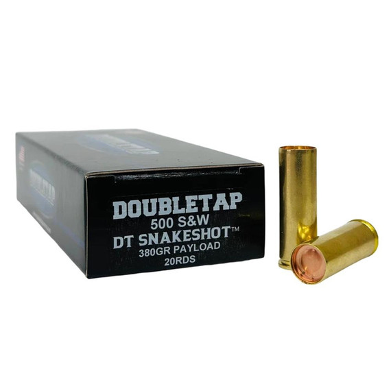 Double Tap SnakeShot, .500 S&W, 4.00" Barrel, 20 Rds, Brass 
