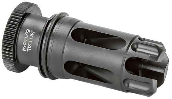 Griffin Armament DLFC30C5824, Dual-Lok Flash Comp, 30/7.62mm, Black QPQ Nitride 