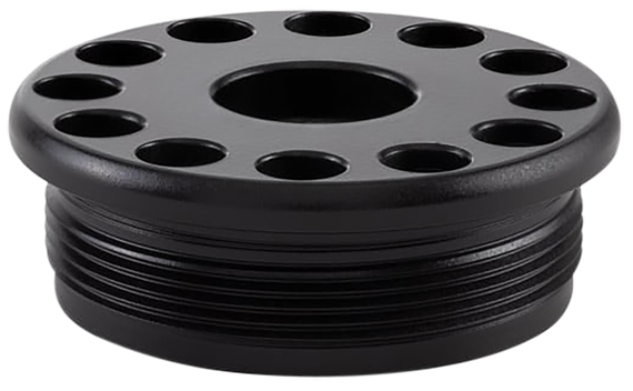 Anechoic Direct Thread Adapter DTAM14X1LH, M14x1 LH Thread Pitch, Titanium, Matte Black 