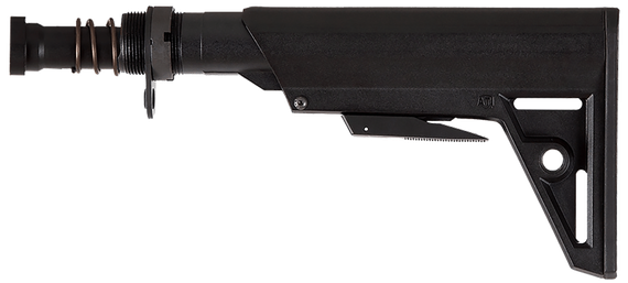 Advanced Technology TactLite GEN2 Adjustable Rifle Stock, Six-Position M4 Style Buttstock w/ Mil-Spec Buffer Tube, Type 3 Hard Anodized 6061-T6 Aluminum Finish 
