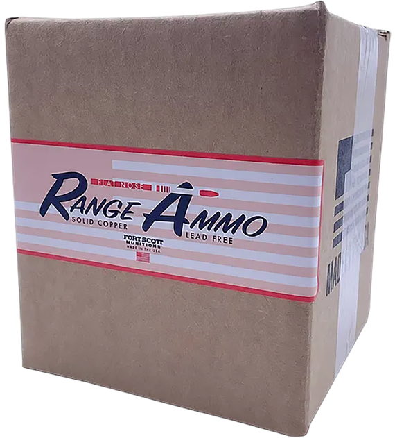 Fort Scott Munitions 9MM-115-SCVFNRA Range Ammo, 9mm, 115gr Solid Copper Flat Nose, 500 Rds 
