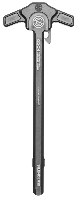 SilencerCo Gas Defeating Charging Handle, Sig MPX Compatible, Black Anodized 
