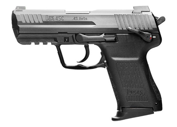 Heckler & Koch HK45 Compact V1, 45 ACP, 3.94" Barrel, 8 Rds, Picatinny Rail, Black 
