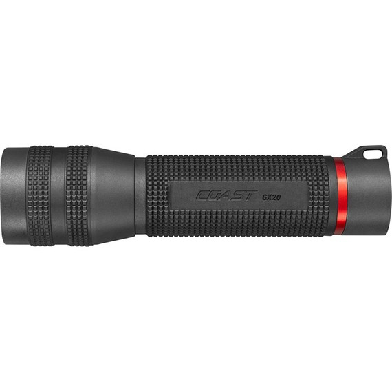 Coast GX20 Flashlight, Pure Beam & Twist Focus, Black 
