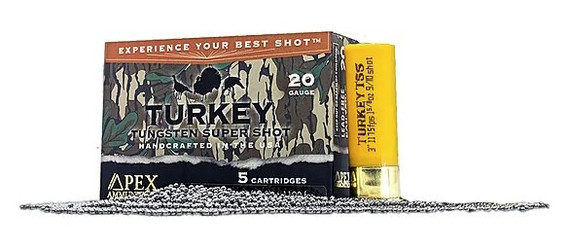 Apex Greenleaf Turkey TSS GL20, 20 Gauge, 3" Shell, 1-5/8 oz #9/#10 Duplex, 5 Rds 