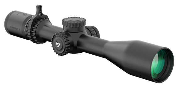 Swampfox Patriot II, 6-24x50mm, First Focal Plane, Clean Tree MOA Reticle, Black 