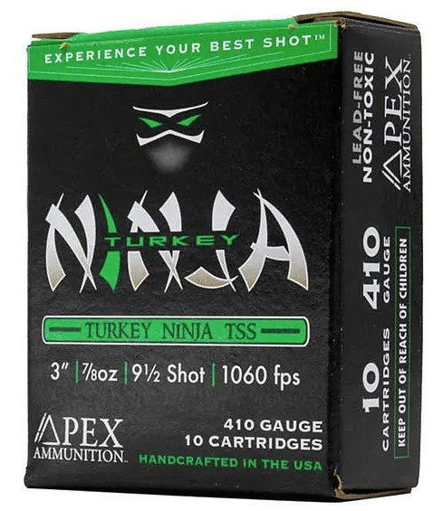 Apex Turkey Ninja TSS, .410 Bore, 3" 7/8 oz #9.5 Shot, 10 Rds 