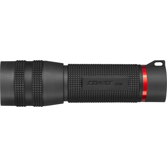 Coast GX10 Flashlight, Pure Beam Twist Focus, 550 Lumens, Black 
