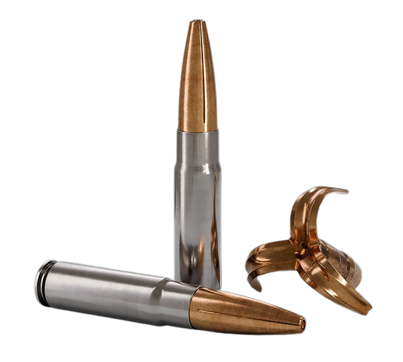 Underwood Ammo 452 Maximum Expansion, .300 AAC Blackout, 194gr Solid Monolithic, Nickel-Plated Brass 