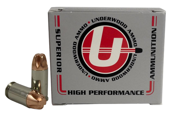 Underwood Ammo 380 ACP +P Xtreme Penetrator, 90 Grain, 20 Rounds, Nickel-Plated Brass 