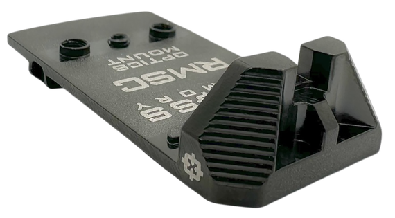 Cross Armory CRDVADAPTER, Rear Sight Dovetail RMSc Mount Adapter for Glock, Black Nitride 