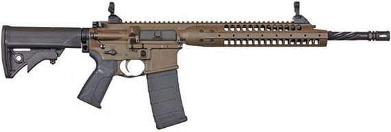 LWRCI IC-A5 SBR, 5.56 NATO, 12.70" Barrel, 30 Rds, Free-Float HG, Patriot Brown 