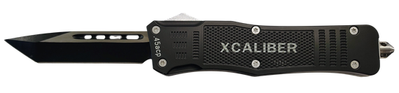 Xcaliber 45 ACP Large OTF Tanto Plain, Black 
