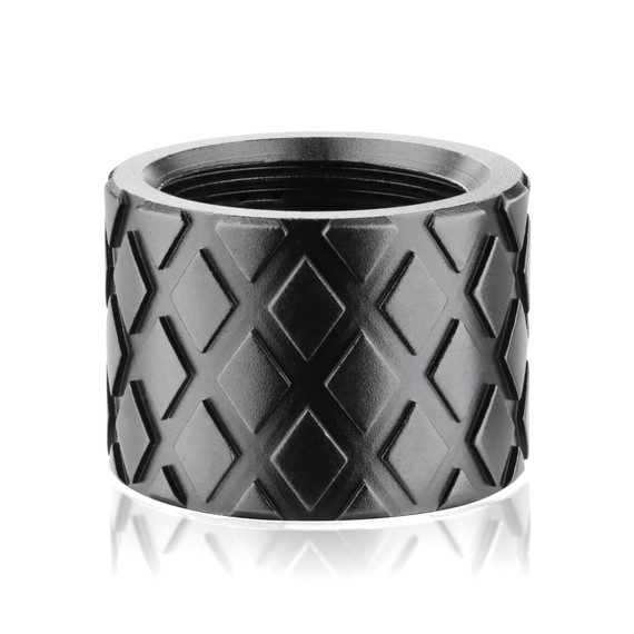 Backup Tactical Hash Marks, 1/2x28 Thread Protector, Black Finish 