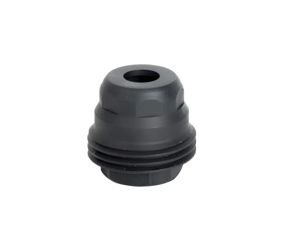 JK Armament Minimalist, 45 Cal, 11/16"x24 Thread, Stainless Steel, Nitride Black 