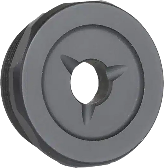 JK Armament LT Flash Reducer, End Cap 30 Cal, Aluminum, Hard Anodized Black 