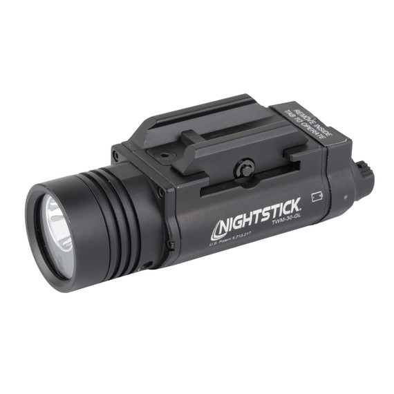 Nightstick TWM-30-GL, Tactical Weapon-Mounted Light w/ Green Laser, Black 