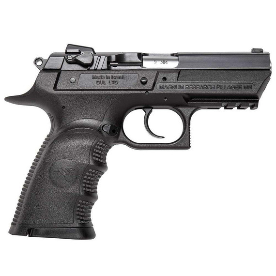 Magnum Research Baby Desert Eagle III, 9MM, 3.85" Barrel, 10 Rds, Black Oxide - 761226087823 